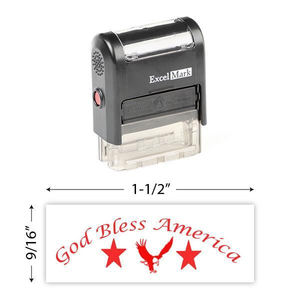 God Bless America (3) Stamp