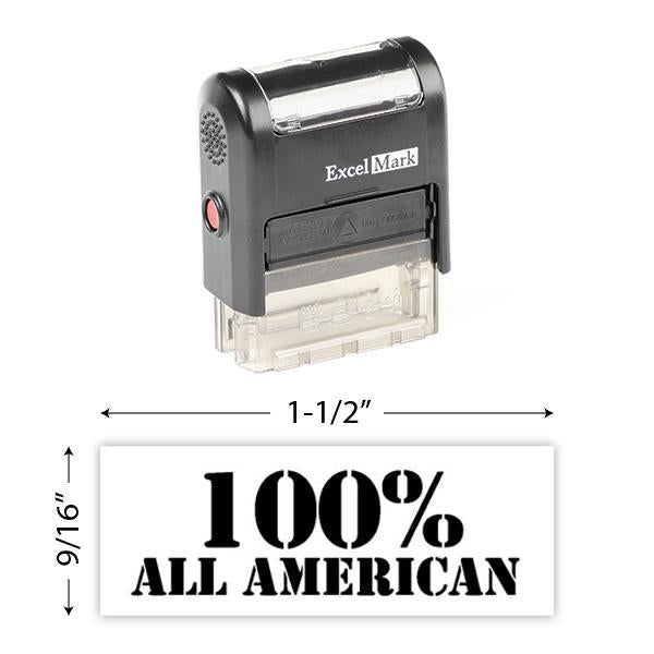 100% All American Stamp