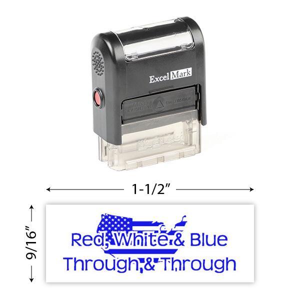 Red, White & Blue Through & Through Stamp