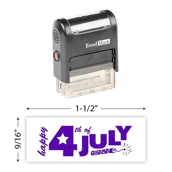 Happy 4th Of July (Fireworks) Stamp