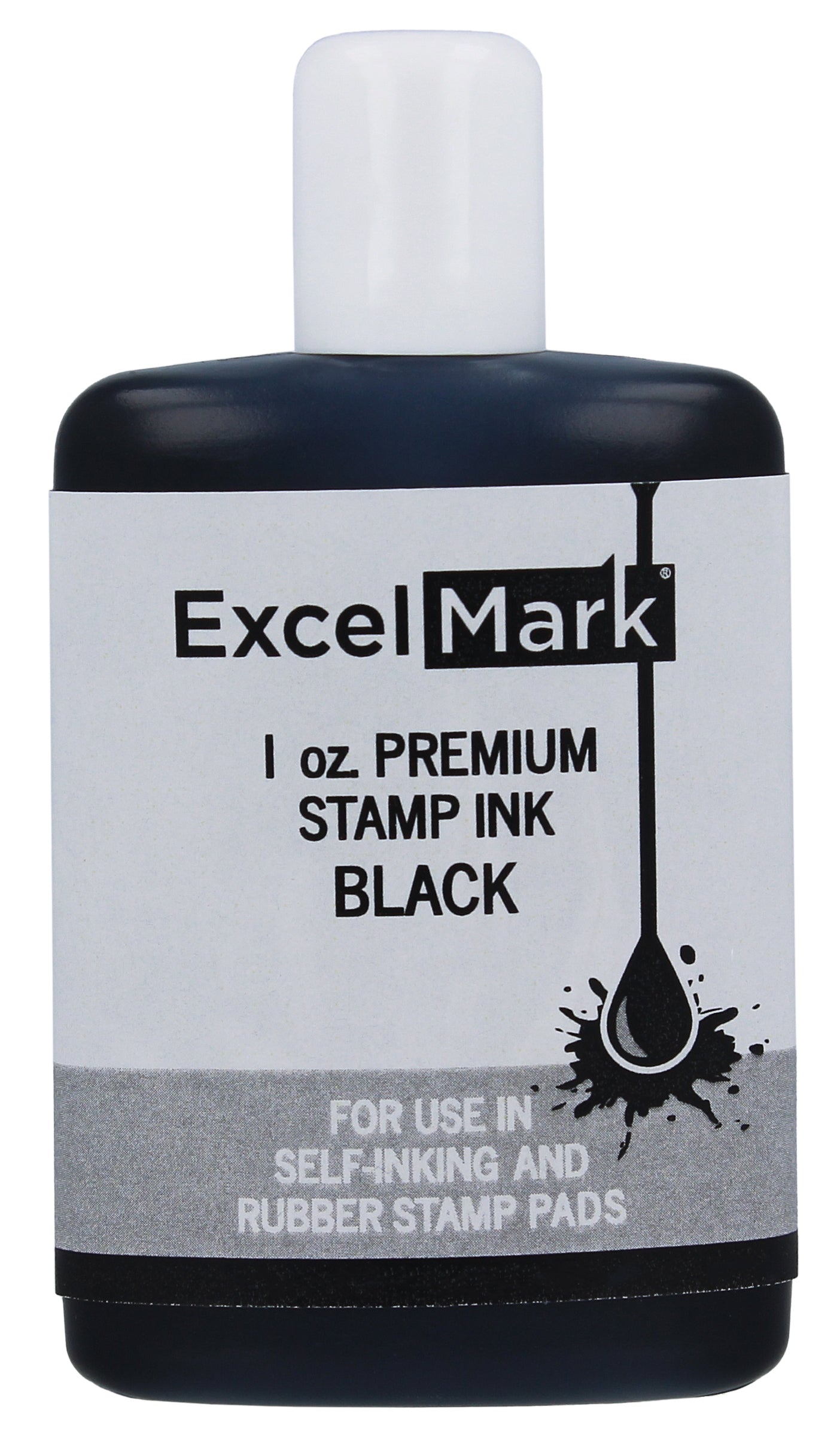 ExcelMark Custom Signature Stamp - Self Inking - Black Ink - Extra Small