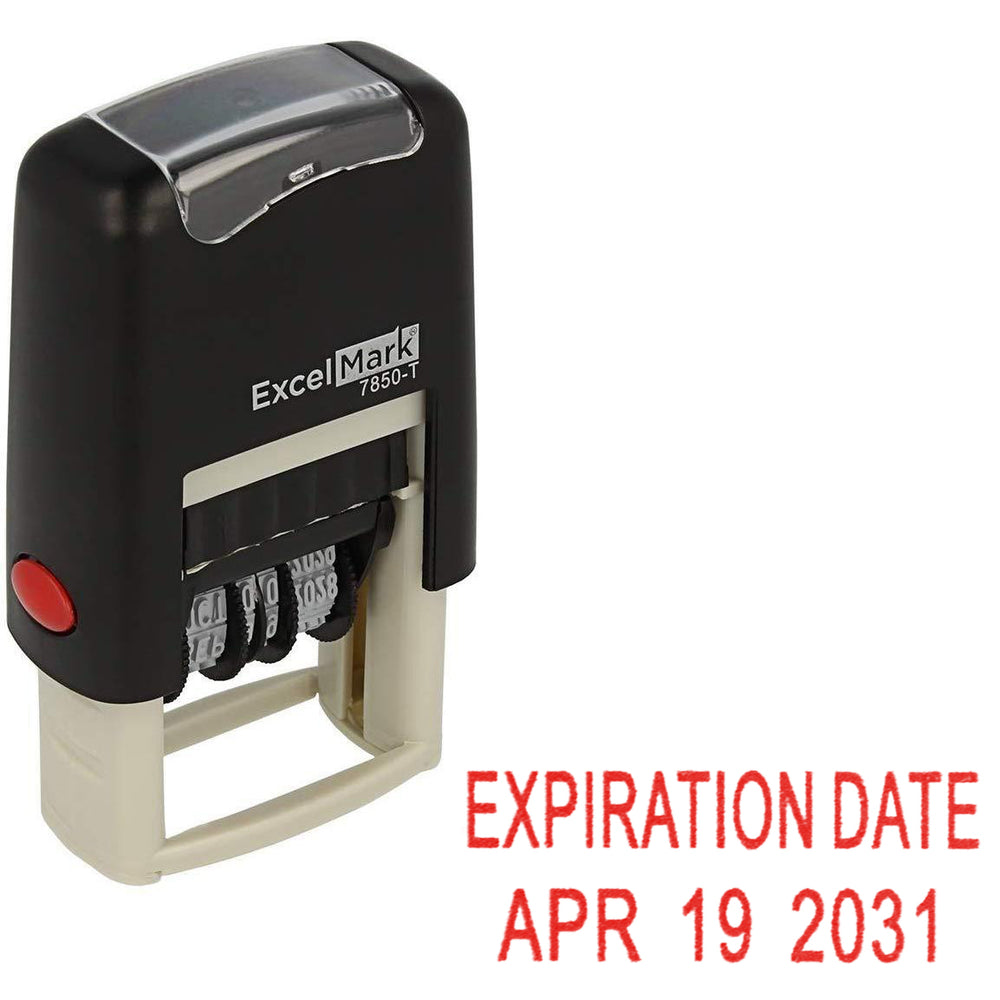 ExcelMark Personalized Rubber Stamp – PreInked - Up to 5 Lines of Custom  Text – Made in USA