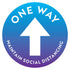 One Way Arrow Floor Decal