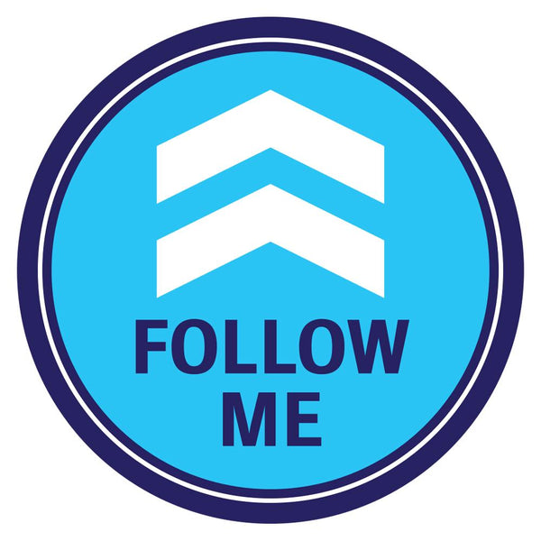 Follow Me Arrow Floor Decal
