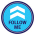 Follow Me Arrow Floor Decal