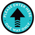 Please Enter Here Arrow Floor Decal