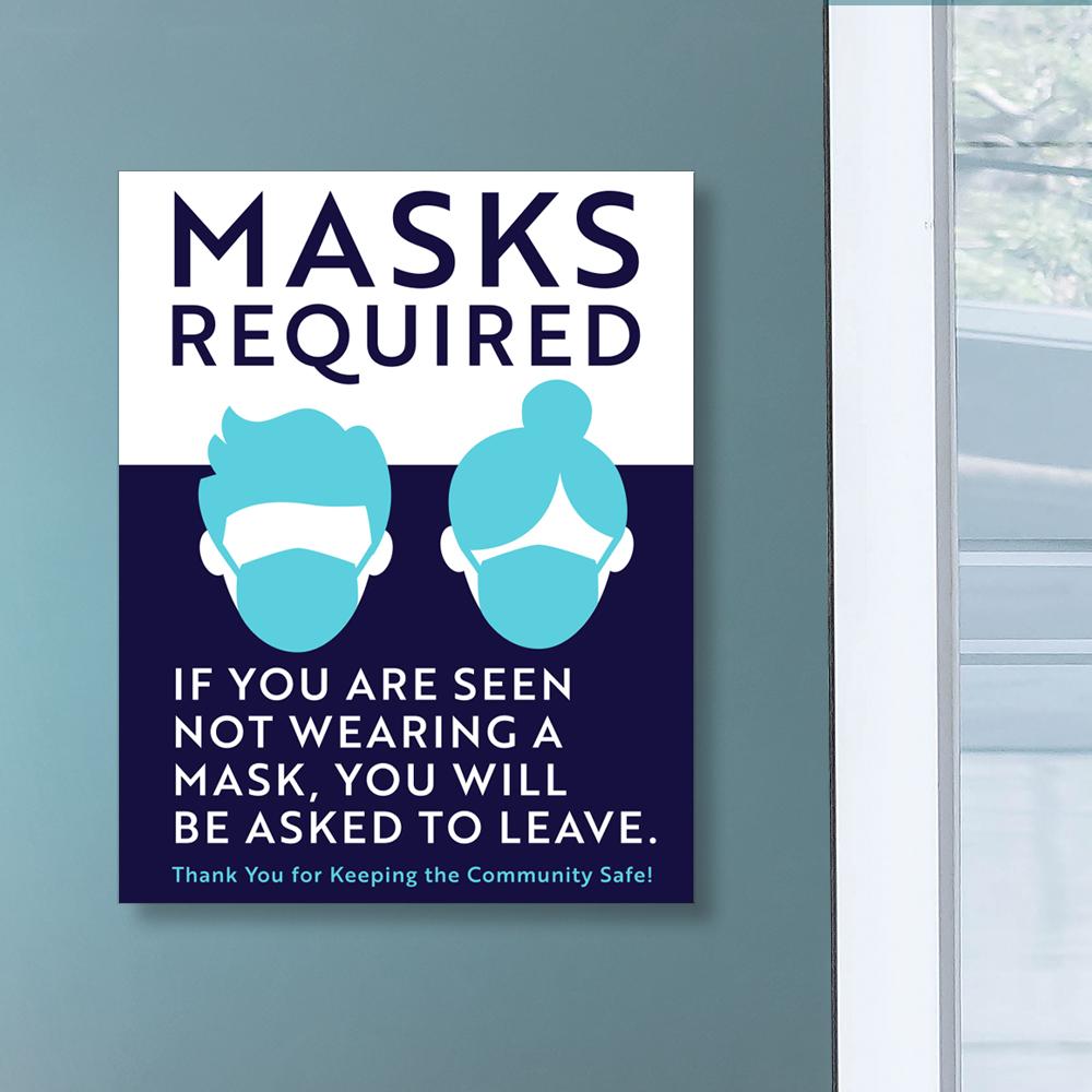 Require Mask Sign Masks Required Sign | ExcelMark
