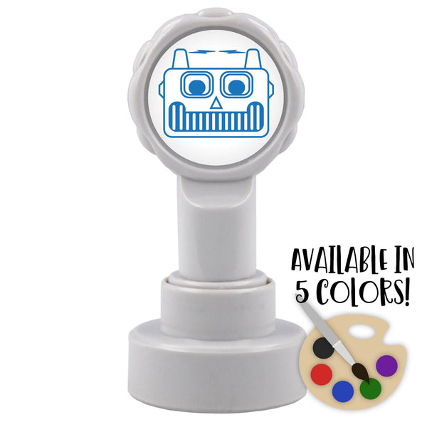 Robot Smiley Face Stamp