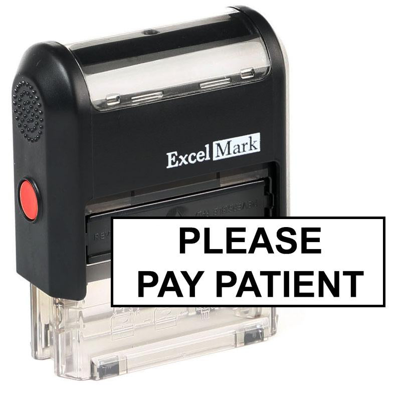 Patient File Stamp Large Please Pay Patient Stamp | ExcelMark