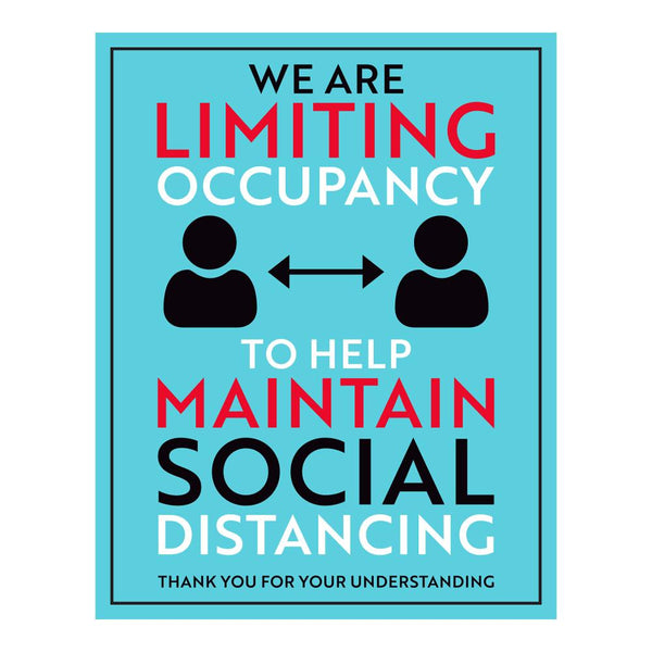 We Are Limiting Occupancy Decal