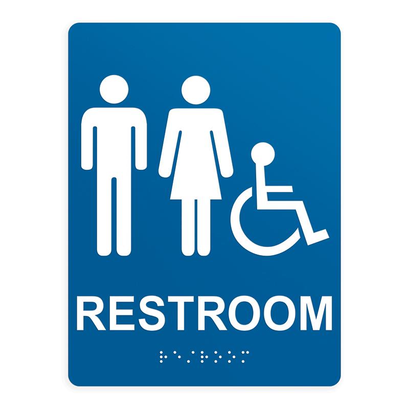 ADA Compliant Unisex Restroom Sign | ExcelMark