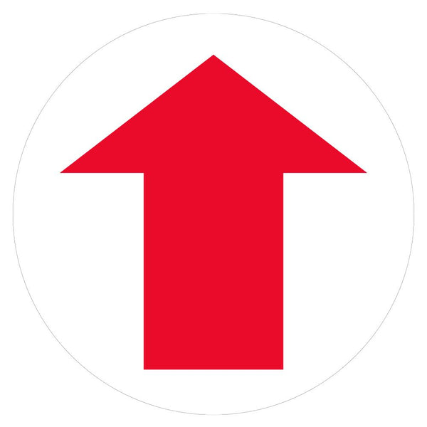 Red Arrow Floor Decal