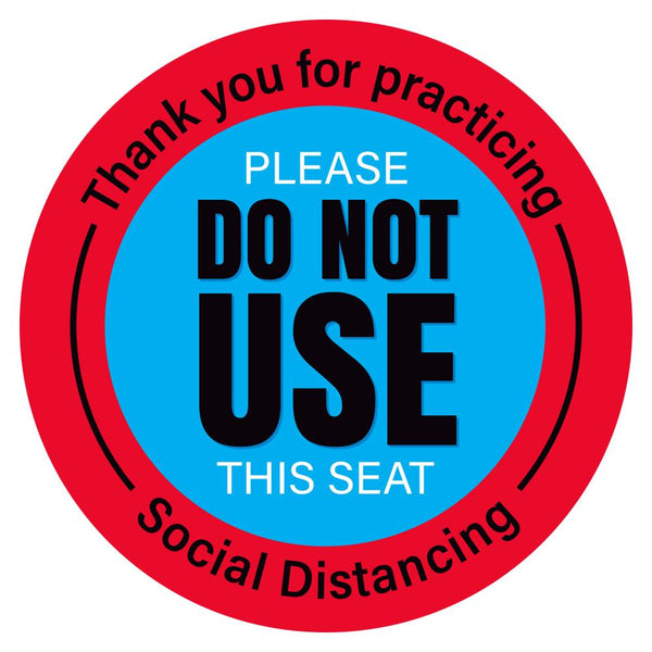 Thank You Please Do Not Use This Seat Chair Decal