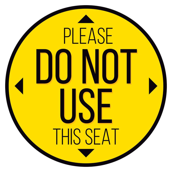 Please Do Not Use This Seat Chair Decal