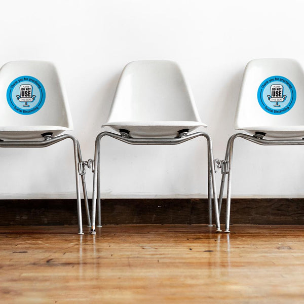Social Distancing Please Do Not Use This Seat Chair Decal