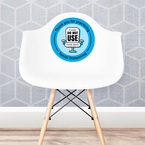 Social Distancing Please Do Not Use This Seat Chair Decal