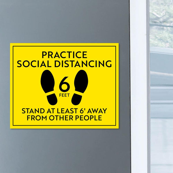 Practice Social Distancing Sign