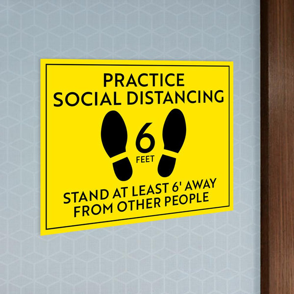 Practice Social Distancing Sign