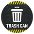 Trash Can Floor Decal