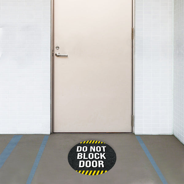 Do Not Block Door Floor Decal