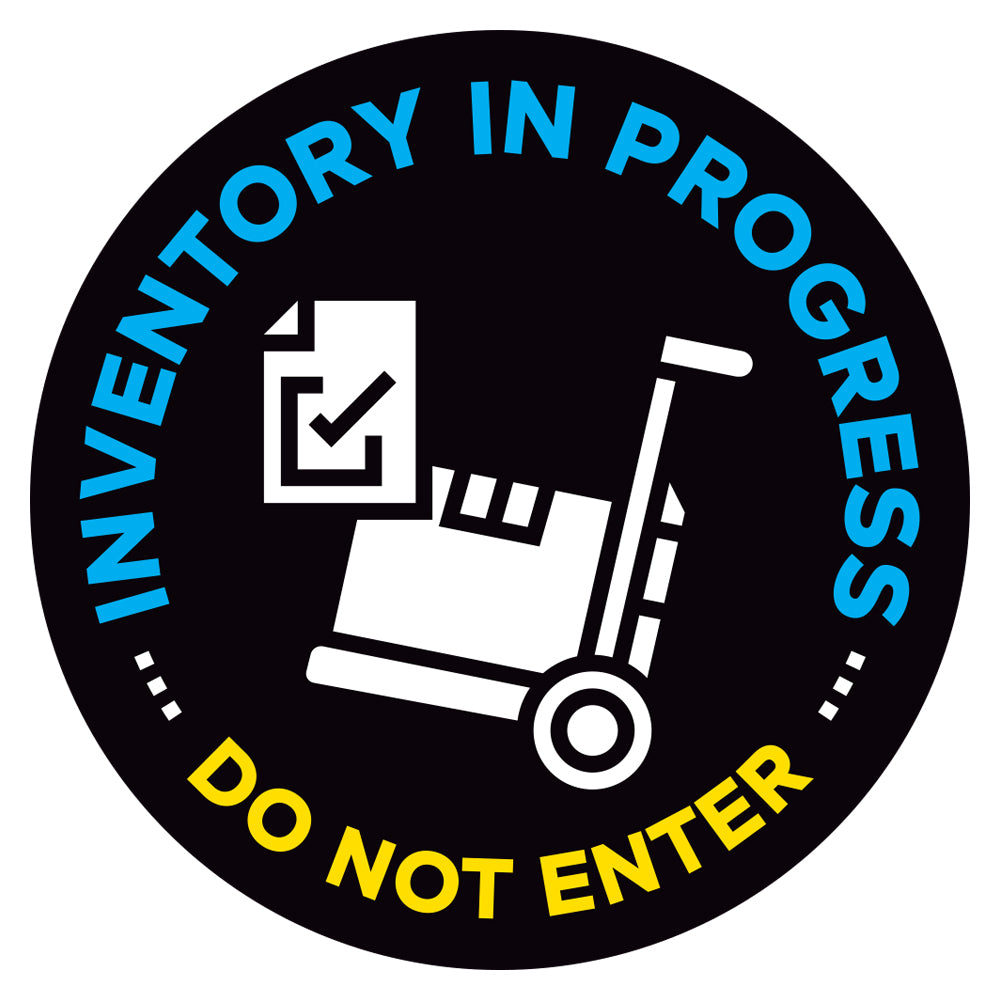 Inventory In Progress Do Not Enter Floor Decal | ExcelMark
