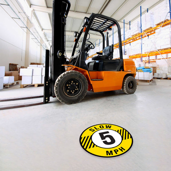 Slow 5 MPH Floor Decal