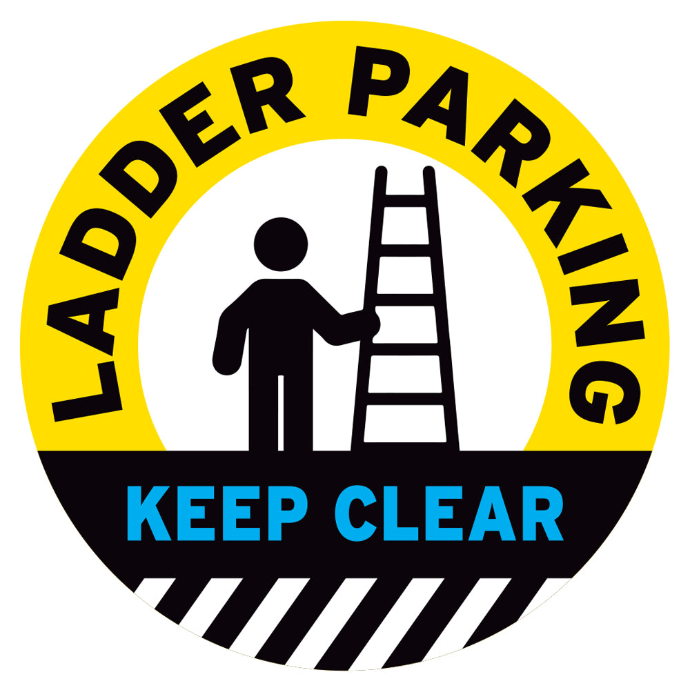 Ladder Parking Keep Clear Floor Decal