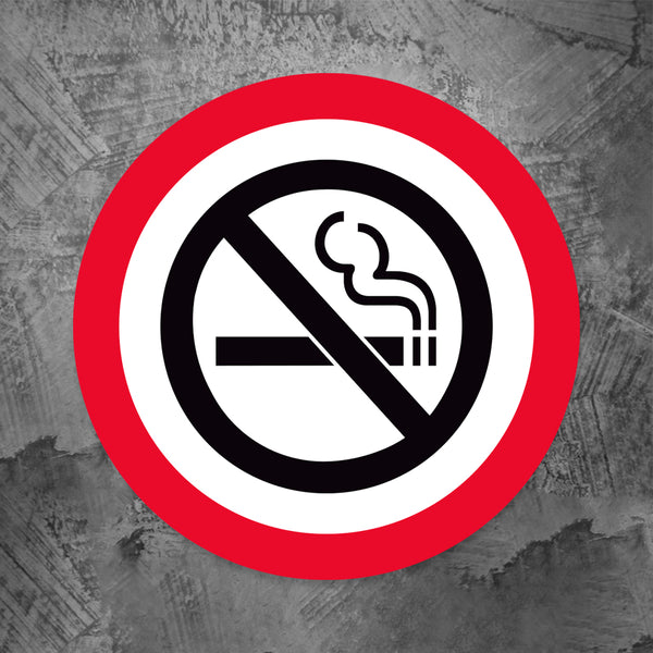 No Smoking Symbol Floor Decal
