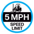 5 MPH Speed Limit Floor Decal