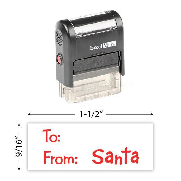 Santa Gift Tag Stamp