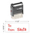 Santa Gift Tag Stamp