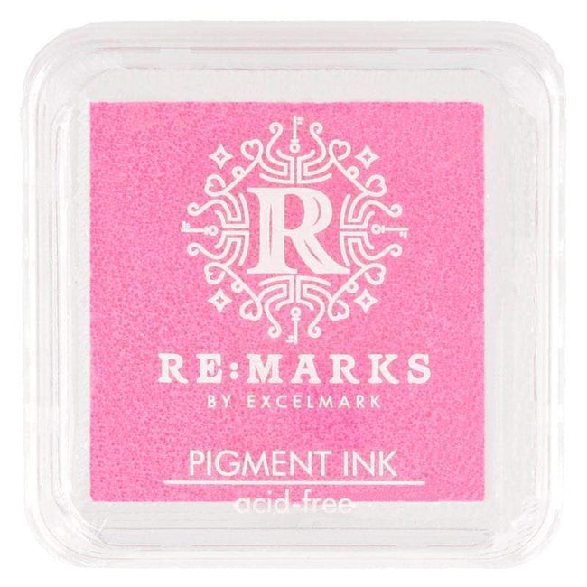 Ink Pad, H: 2 cm, size 9x6 cm, light rose, 1 pc