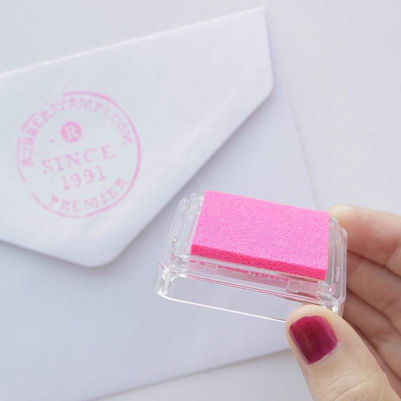 Ink Pad, H: 2 cm, size 3,5x3,5 cm, peach, pink, light rose, dark rose, 4  pc/ 1 pack