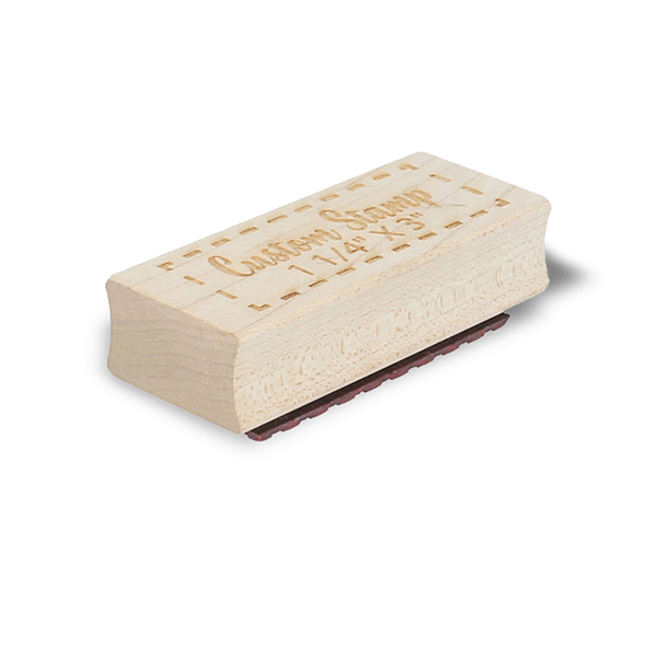 Custom Stamps 1-1/4" by 3" Engraved Stamp