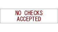 Classic No Checks Accepted Sign