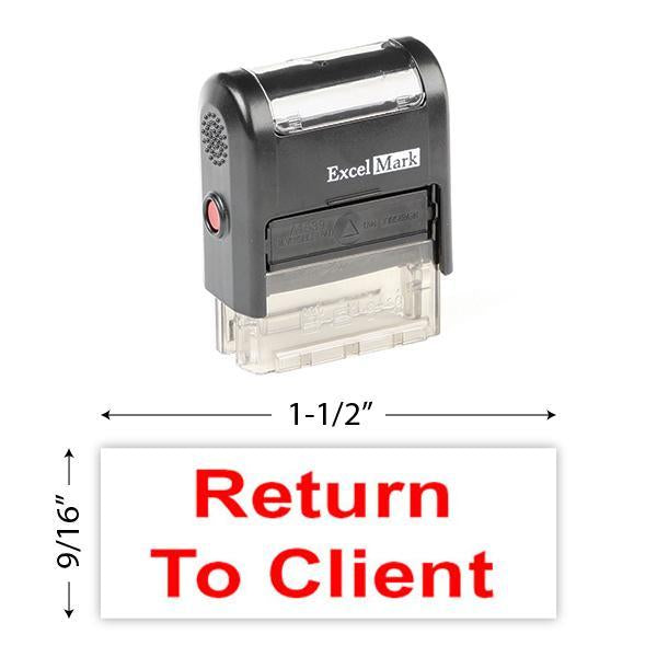 Return To Client Stamp | ExcelMark