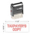 Taxpayer's Copy Stamp