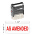 As Amended Stamp