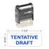 Tentative Draft Stamp