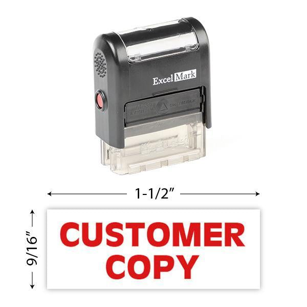 Posted Self Inking Rubber Stamp - Red Ink (ExcelMark A1539)